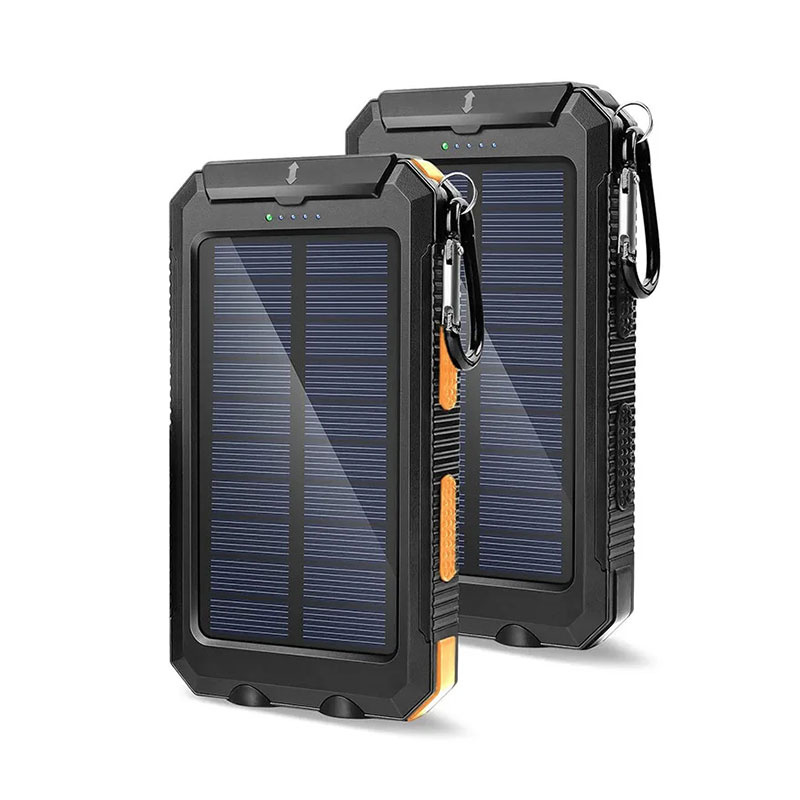 Solar Power Bank Fast Charging kanggo Ponsel 20000mAh